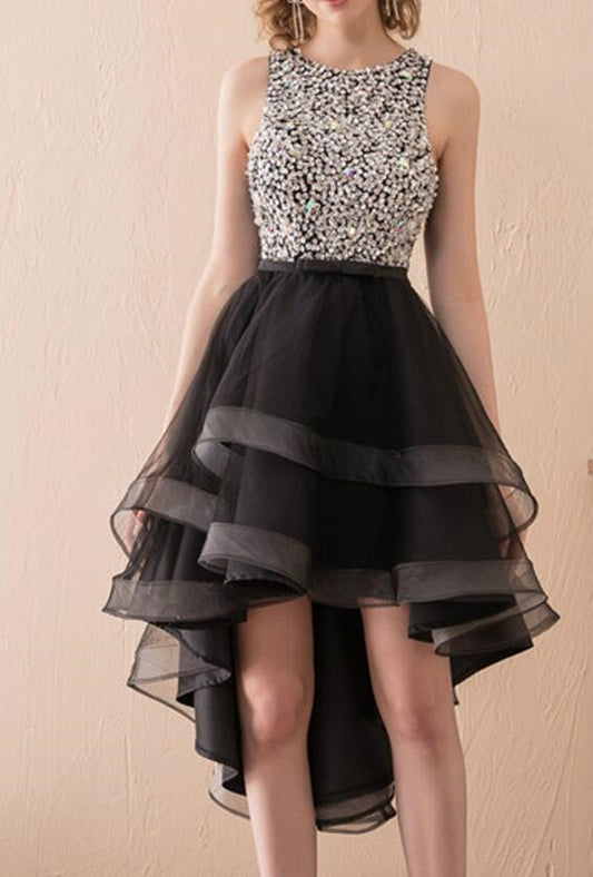 Women Beaded Prom Dresses Short Cocktail Gowns Girls Homecoming Dresses Short Graduation Dress YHD283