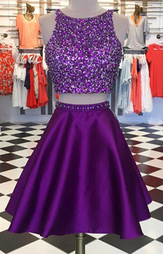 Women Beads Prom Dresses Short Cocktail Gowns Girls Homecoming Dresses Short Graduation Dress YHD214