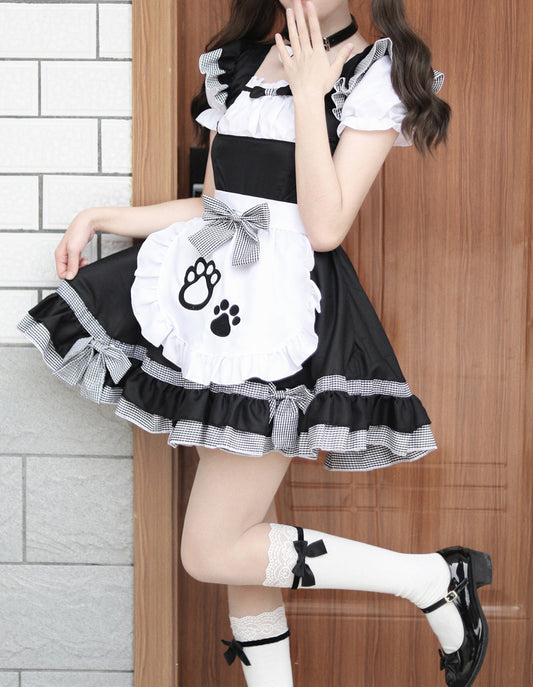 Anime Maid Cosplay Costume Dress for School Girls Maid Outfits Cute Lolita Dress YCC002