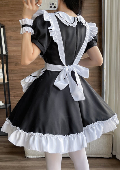 Anime Maid Cosplay Costume Dress for School Girls Halloween Maid Outfits Cute Lolita Dress YCC059