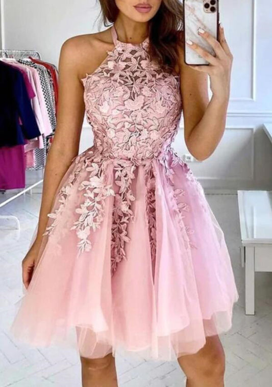 Women Appliques Prom Dresses Short Cocktail Gowns Girls Homecoming Dresses Short Graduation Dress YHD164