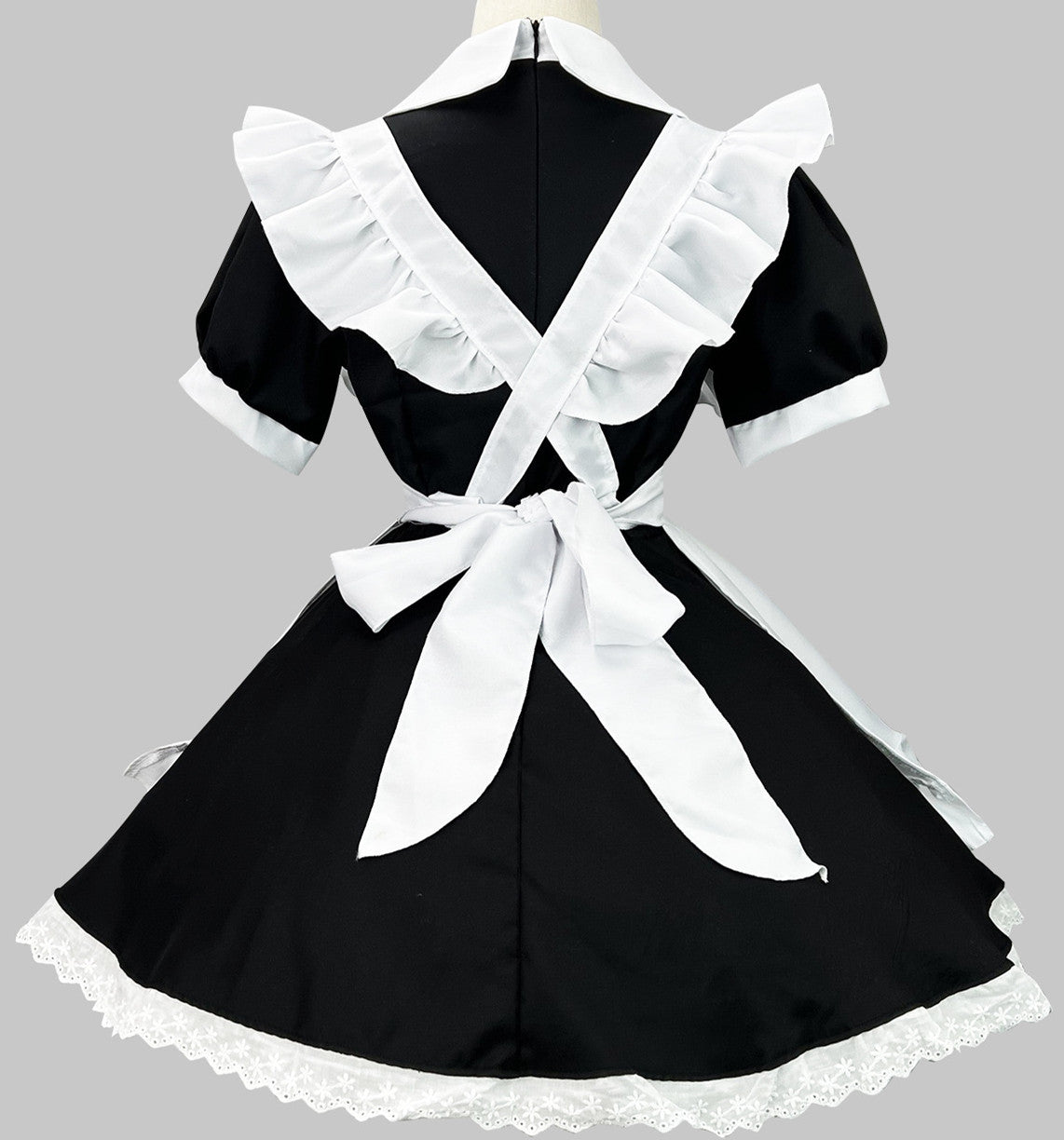 Anime Maid Cosplay Costume Dress for School Girls Halloween Maid Outfits Cute Lolita Dress YCC036