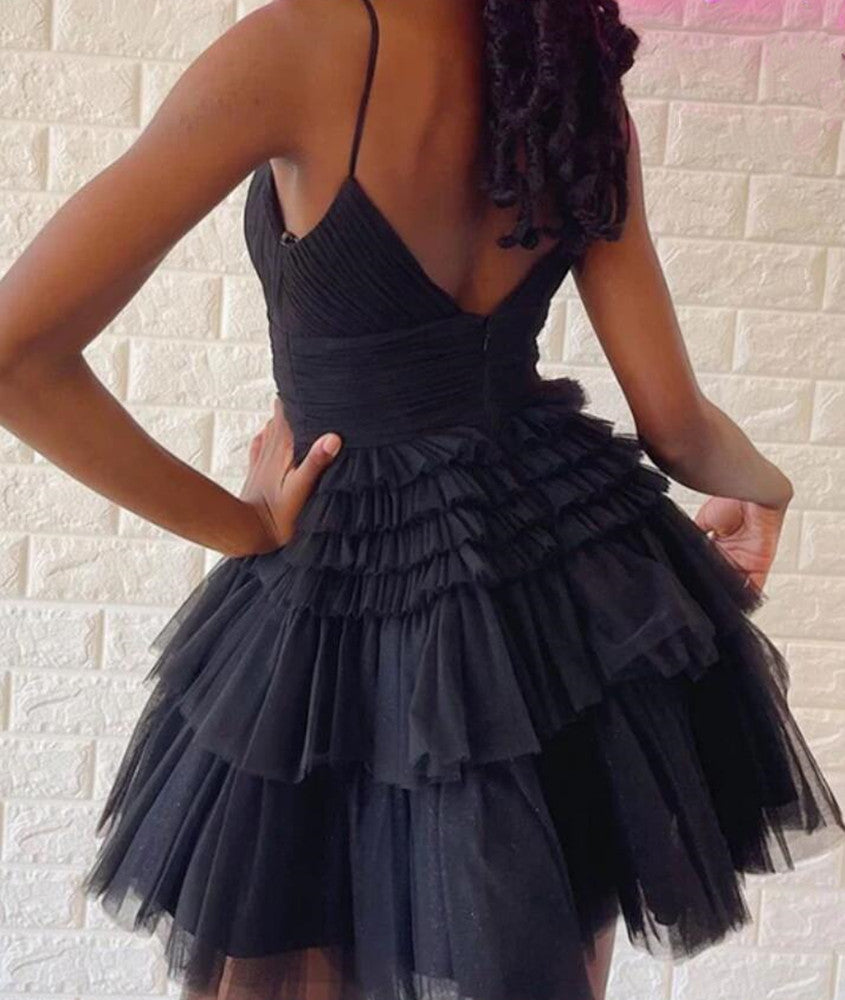 Women Tulle Prom Dresses Short Cocktail Gowns Girls Homecoming Dresses Short Graduation Dress YHD143