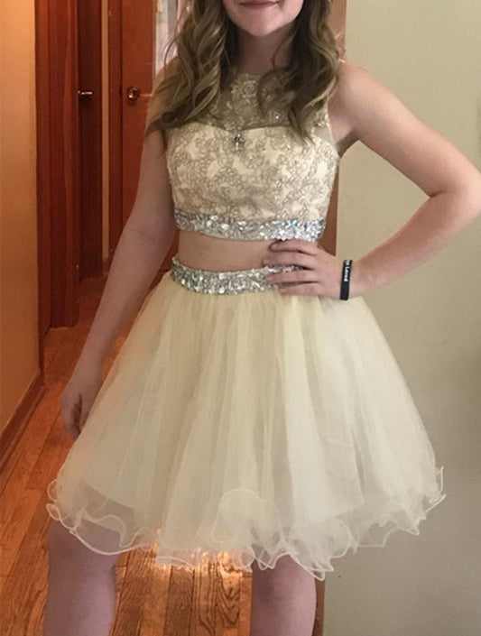 Women Lace Prom Dresses Short Cocktail Gowns Girls Beads Homecoming Dresses Short Graduation Dress YHD104