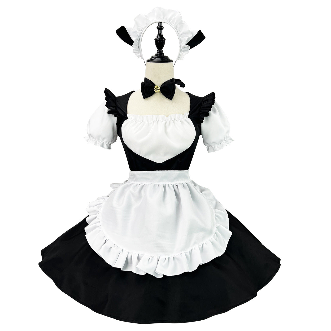 Anime Maid Cosplay Costume Dress for School Girls Halloween Maid Outfits Cute Lolita Dress YCC077