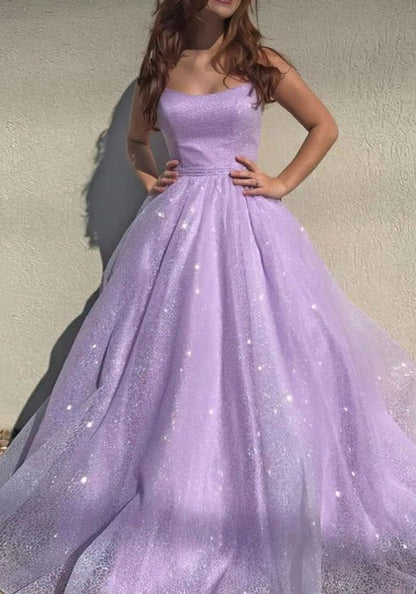 Women Tulle Formal Prom Dresses Long Sleeveless Evening Party Gowns YPD937
