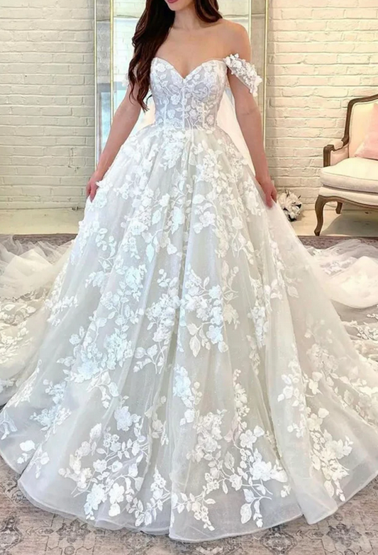 Women Lace Prom Dresses Long Appliques Evening Party Dress YPD072
