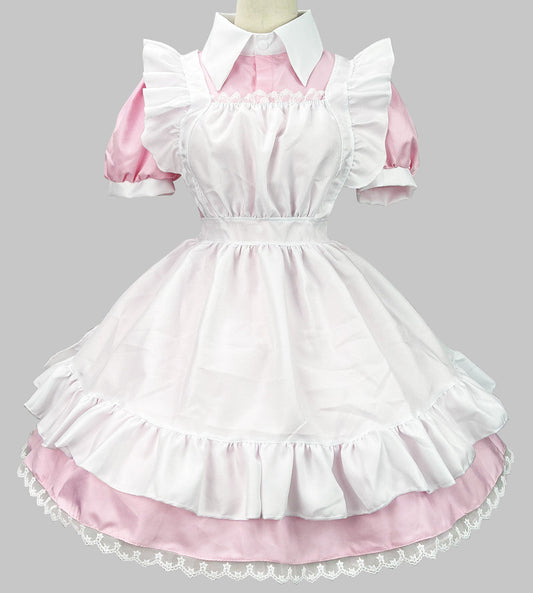 Anime Maid Cosplay Costume Dress for School Girls Halloween Maid Outfits Cute Lolita Dress YCC089