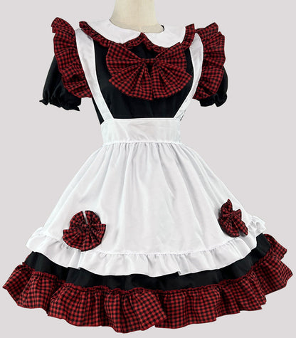 Anime Maid Cosplay Costume Dress for School Girls Halloween Maid Outfits Cute Lolita Dress YCC105