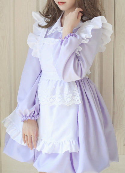 Anime Maid Cosplay Costume Dress for School Girls Halloween Maid Outfits Cute Lolita Dress YCC108