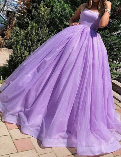 Women Tulle Prom Dresses Long Ball Gown Evening Gowns Sleeveless Formal Party Dress YPD925