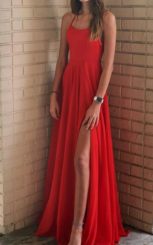 Women Chiffon Prom Dresses Long Backless Evening Gowns Formal Party Dress YPD455