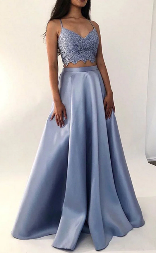 Women Lace Prom Dresses Long Appliques Evening Gowns Formal Party Dress YPD458