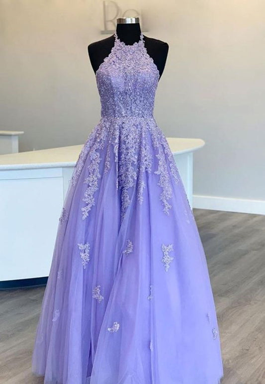 Women Lace Prom Dresses Long Appliques Evening Party Dress YPD112