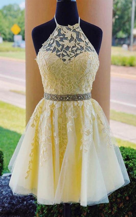 Women Lace Prom Dresses Short Cocktail Gowns Girls Homecoming Dresses Short Graduation Dress YHD094