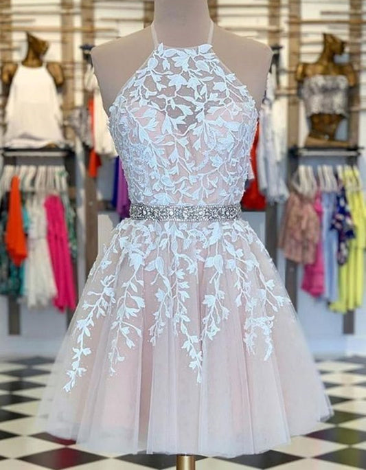 Women Lace Prom Dresses Short Cocktail Gowns Girls Homecoming Dresses Short Graduation Dress YHD096