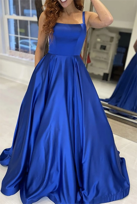 Women Satin Prom Dresses Long Evening Gowns Formal Party Dress YPD535