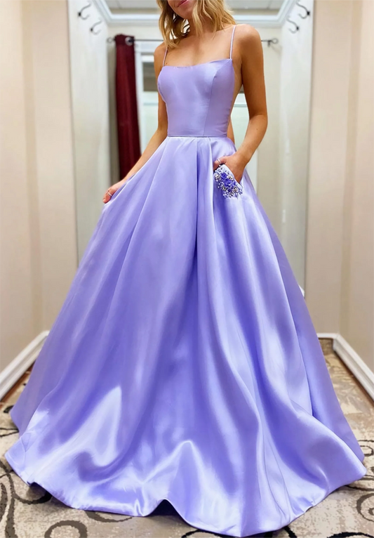 Women Spaghetti Straps Prom Dresses Long Beads Evening Gowns Formal Party Dress YPD534