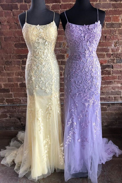 Women Lace Prom Dresses Long Appliques Evening Party Dress YPD122