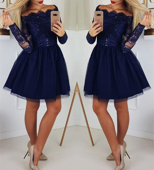 Women Lace Prom Dresses Short Cocktail Gowns Girls Homecoming Dresses Short Graduation Dress YHD080