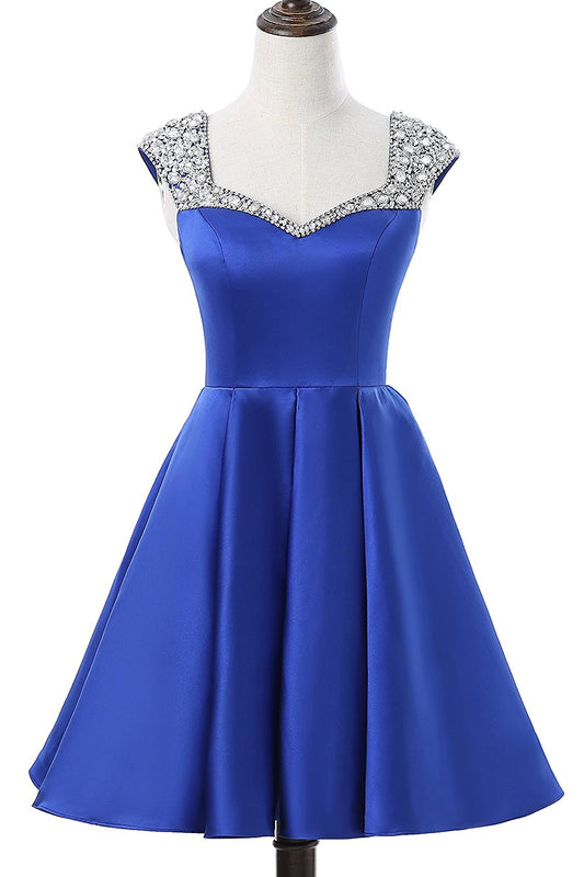 Women Beads Prom Dresses Short Cocktail Gowns Girls Homecoming Dresses Short Graduation Dress YHD025