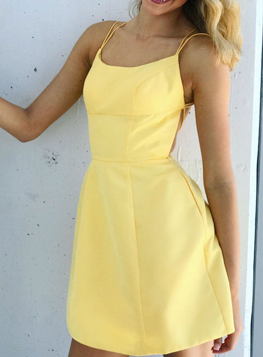Women Satin Prom Dresses Short Cocktail Gowns Girls Homecoming Dresses Short Graduation Dress YHD138