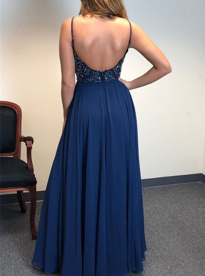 Women Beads Prom Dresses Long Evening Gowns Formal Party Dress YPD261
