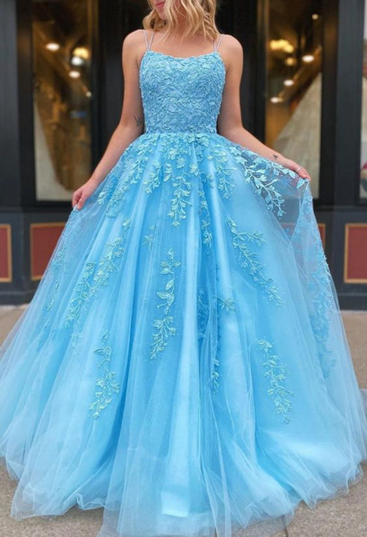 Women Lace Prom Dresses Long Appliques Evening Party Dress YPD129