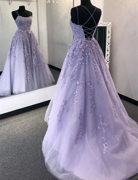 Women Lace Prom Dresses Long Appliques Evening Party Dress YPD138