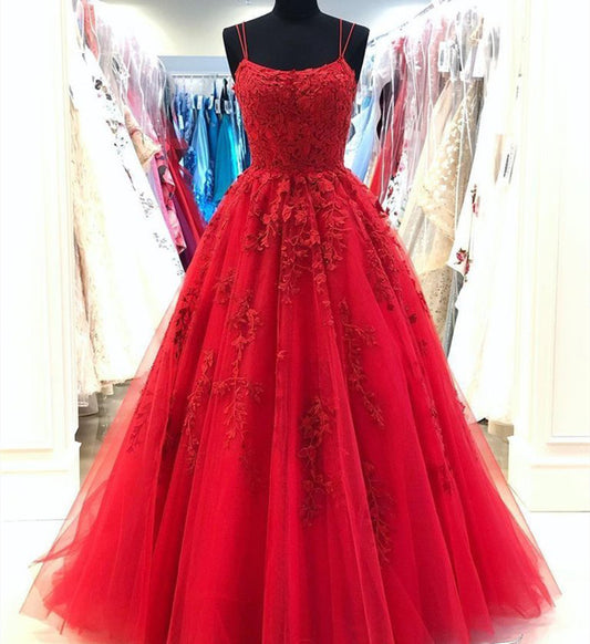 Women Lace Prom Dresses Long Appliques Evening Party Dress YPD140