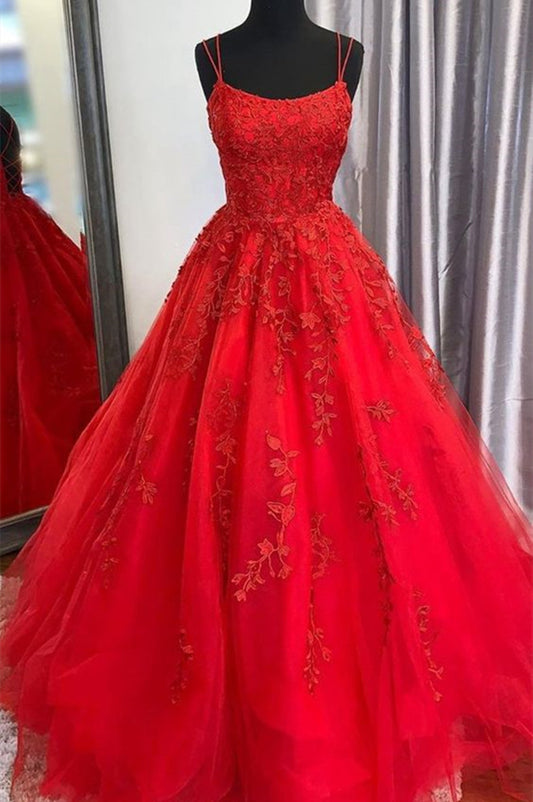 Women Lace Prom Dresses Long Appliques Evening Party Dress YPD141