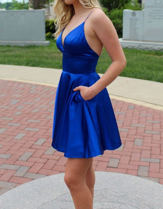 Women Satin Prom Dresses Short Cocktail Gowns Girls Homecoming Dresses Short Graduation Dress YHD055