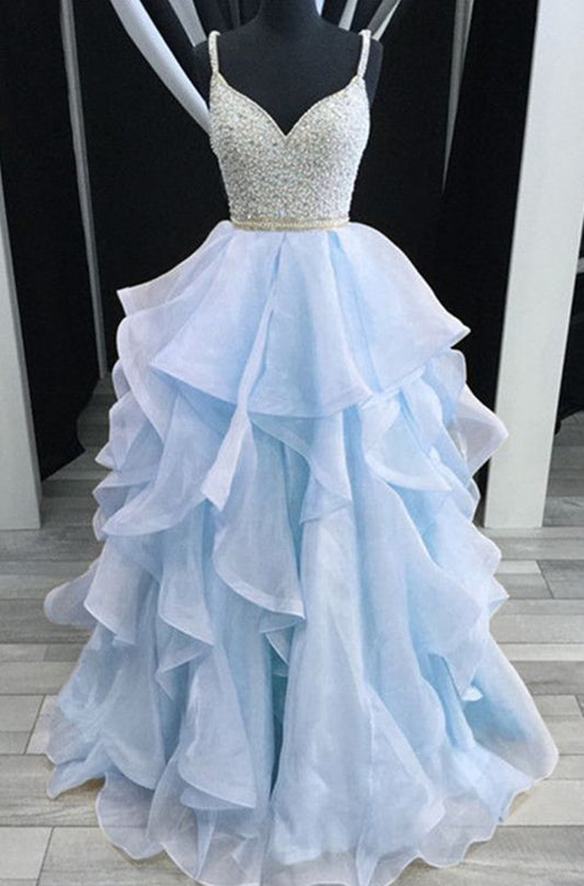 Women Beads Prom Dresses Long Sequins Evening Party Dress YPD164