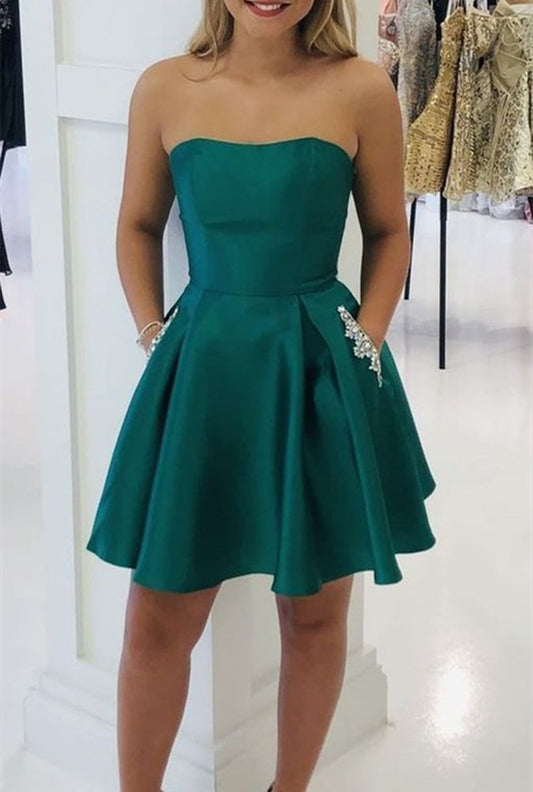Women Beads Prom Dresses Short Cocktail Gowns Girls Homecoming Dresses Short Graduation Dress YHD066